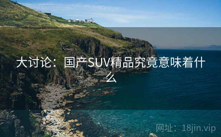 大讨论:国产SUV精品究竟意味着什么